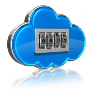 Cloud computing security concept